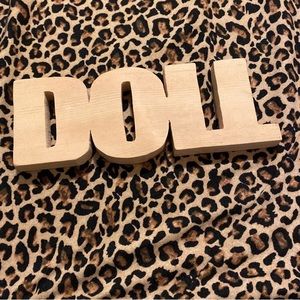 DOLL wooden custom decor